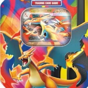 Pokemon Charizard Collectible Tin - Orange, Yellow, Blue